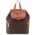 Céline CELINE Macadam Canvas Backpack PVC Leather Brown Gold - vista 2