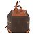 Céline CELINE Macadam Canvas Backpack PVC Leather Brown Gold - vista 3
