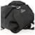PRADA Backpack Nylon Black Silver  - vista 6