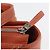 LOEWE Anagram Hand Bag Leather Silver Orange - vista 17
