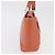 LOEWE Anagram Hand Bag Leather Silver Orange - vista 4
