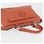 LOEWE Anagram Hand Bag Leather Silver Orange - vista 6