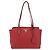 PRADA Vittero Tote Bag Leather Red Gold - vista 2