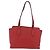 PRADA Vittero Tote Bag Leather Red Gold - vista 3