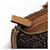 PRADA Hand Bag Canvas Brown Silver - vista 10