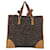 PRADA Hand Bag Canvas Brown Silver - vista 2