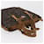 PRADA Hand Bag Canvas Brown Silver - vista 6