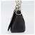 PRADA Chain Shoulder Bag Leather Black Gold - vista 3