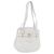 Christian Dior Shoulder Bag Leather White Gold