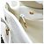 Christian Dior Shoulder Bag Leather White Gold - vista 19
