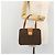 Céline CELINE Macadam Canvas Hand Bag PVC Leather Brown Gold - vista 23