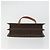 Céline CELINE Macadam Canvas Hand Bag PVC Leather Brown Gold - vista 5