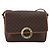 Céline CELINE Macadam Canvas Circle Shoulder Bag PVC Leather Brown Gold - vista 13