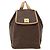 Céline CELINE Macadam Canvas Backpack PVC Leather Brown Gold - vista 13