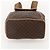 Céline CELINE Macadam Canvas Backpack PVC Leather Brown Gold - vista 5