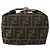 FENDI Zucca Canvas Pouch Hand Bag Black Brown - vista 13