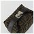 FENDI Zucca Canvas Pouch Hand Bag Black Brown - vista 5