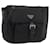 PRADA Shoulder Bag Nylon Black Silver