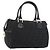 FENDI Bolso de mano de lona Zucca Negro Oro