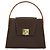 Céline CELINE Macadam Canvas Hand Bag PVC Leather Brown Gold - vista 13