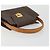 Céline CELINE Macadam Canvas Hand Bag PVC Leather Brown Gold - vista 7