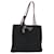 PRADA Hand Bag Nylon Black Silver