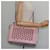 FENDI Dot Com Hand Bag Leather 2way Pink Silver - vista 24