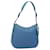 PRADA Shoulder Bag Leather Blue Gold