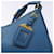 PRADA Shoulder Bag Leather Blue Gold - vista 14