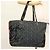 CHANEL Tote Bag Tweed Black Silver CC - vista 22