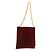 FENDI Plastic Chain Shoulder Bag Suede Red