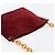 FENDI Plastic Chain Shoulder Bag Suede Red - vista 6