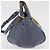 Chloé Chloe Etel Hand Bag Leather 2way Navy Gold - vista 4