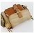 Bolso de hombro PRADA Nylon Canvas Beige Gold - vista 6