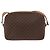 Céline CELINE Macadam Canvas Circle Shoulder Bag PVC Leather Brown Gold - vista 3