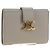 Céline CELINE Triomphe Geldbörse Leder Beige Gold
