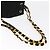 Salvatore Ferragamo Vala Chain Backpack Canvas Black Gold - vista 7