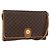 Céline CELINE Macadam Canvas Shoulder Bag PVC Leather Brown Gold