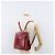 SAINT LAURENT Backpack Leather Red Silver - vista 23
