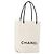 CHANEL Essential Hand Bag Leather White CC