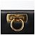 Salvatore Ferragamo Gancini Chain Shoulder Bag Leather Black Gold - vista 10