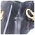 Salvatore Ferragamo Gancini Chain Shoulder Bag Leather Black Gold - vista 18