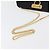 Salvatore Ferragamo Gancini Chain Shoulder Bag Leather Black Gold - vista 7