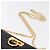 Salvatore Ferragamo Gancini Chain Shoulder Bag Leather Black Gold - vista 8