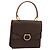 Céline CELINE Macadam Canvas Hand Bag PVC Leather Brown Gold