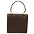 Céline CELINE Macadam Canvas Hand Bag PVC Leather Brown Gold - vista 3