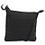 FENDI Zucchino Canvas Shoulder Bag Silver Black