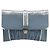 Miu Miu Matelasse Chain Shoulder Bag Leather Light Blue Silver - vista 14