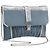 Miu Miu Matelasse Chain Shoulder Bag Leather Light Blue Silver - vista 2