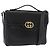 GUCCI Shoulder Bag Leather 2way Black Gold